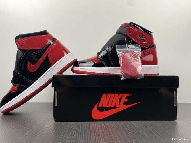 555088-063 OG Bred Air 1 Jordan Patent High 0704